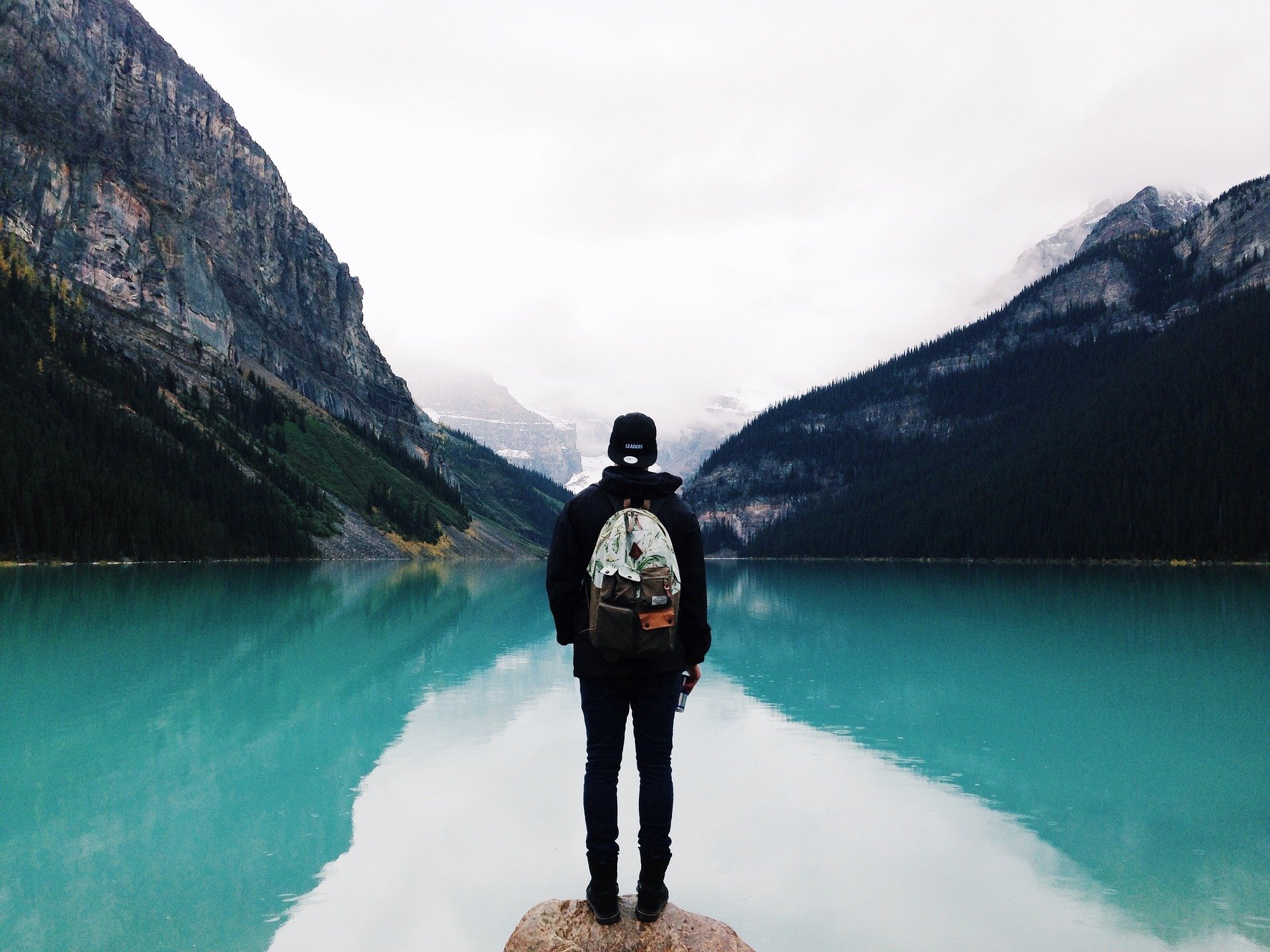 freedom by lake